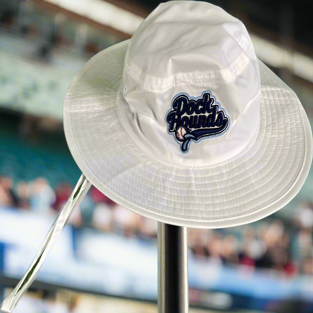 White DockHounds Bucket Hat