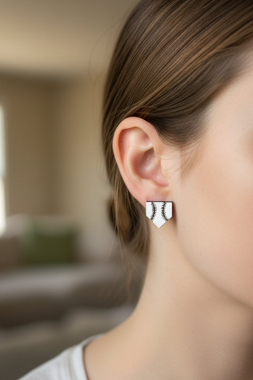 Homeplate Earrings