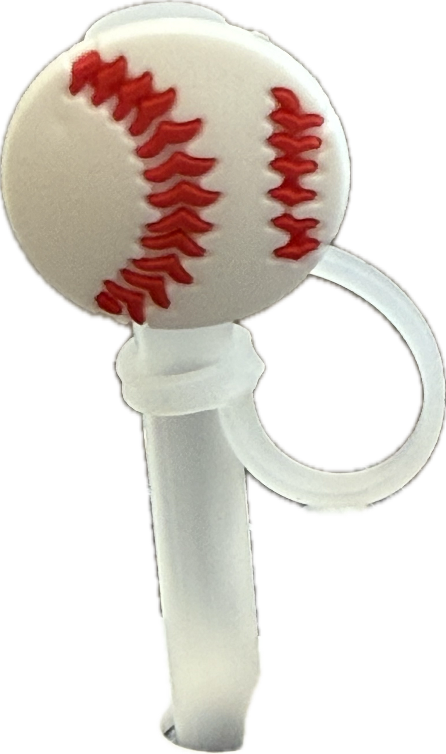 Baseball Straw Topper