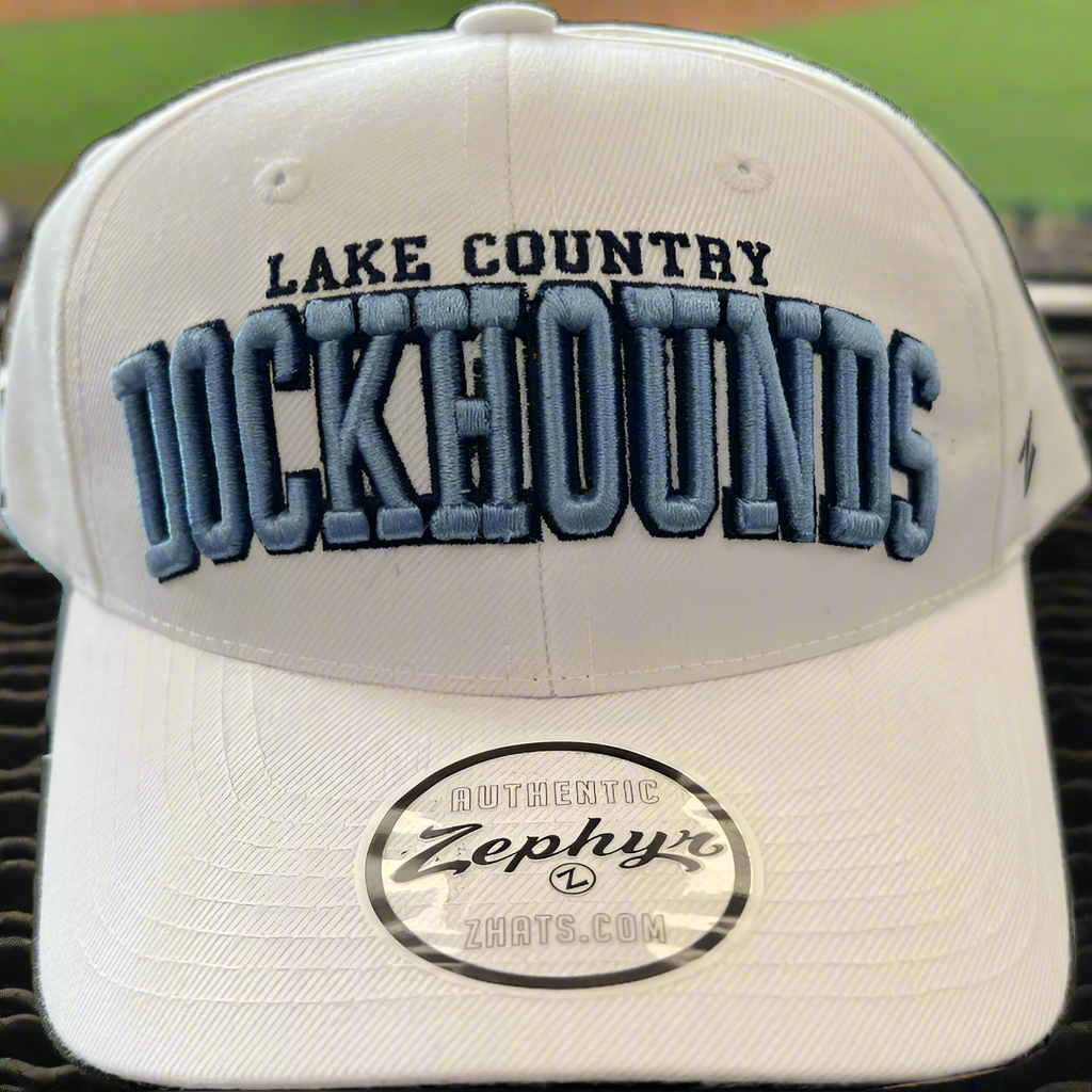 White DockHounds Adjustabale Hat