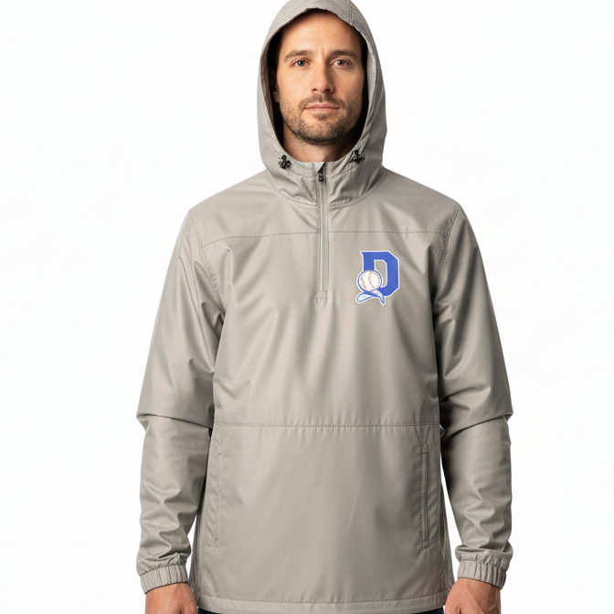 Grey Windbreaker D Logo