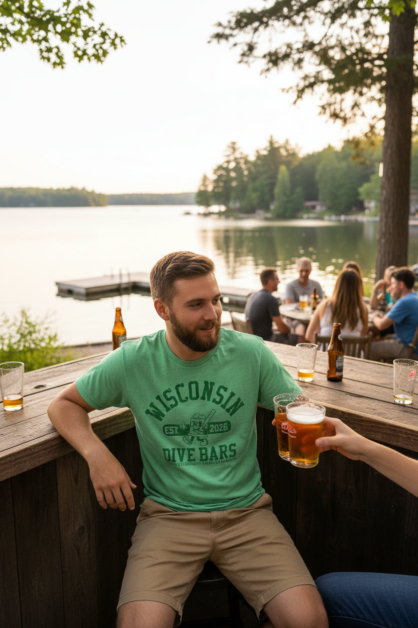 Green Almost Famous Tee
