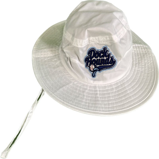 White DockHounds Bucket Hat