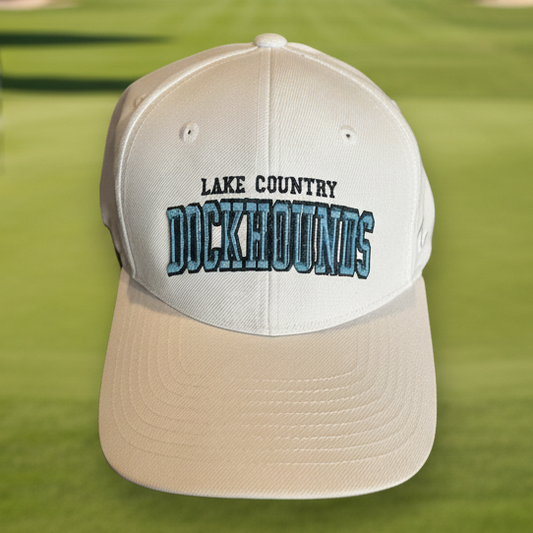 White DockHounds Adjustabale Hat