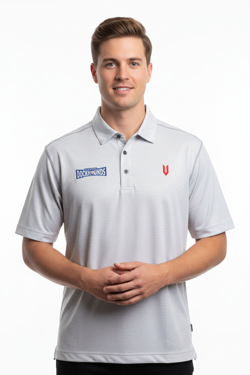 Mens IJ Polo Heather Grey