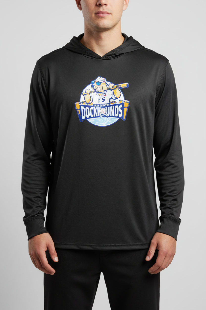 Iron Joc Black Lightweight Hoodie