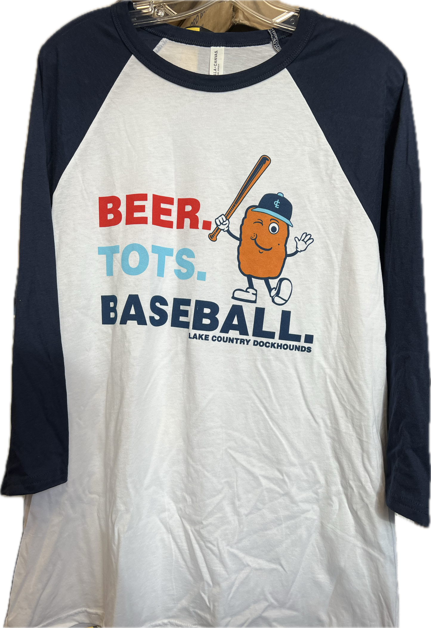 3/4 Sleeve Beer Tots Baseball Shirt