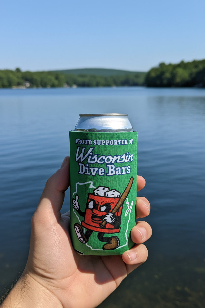 Wisconsin Dive Bars Koozie