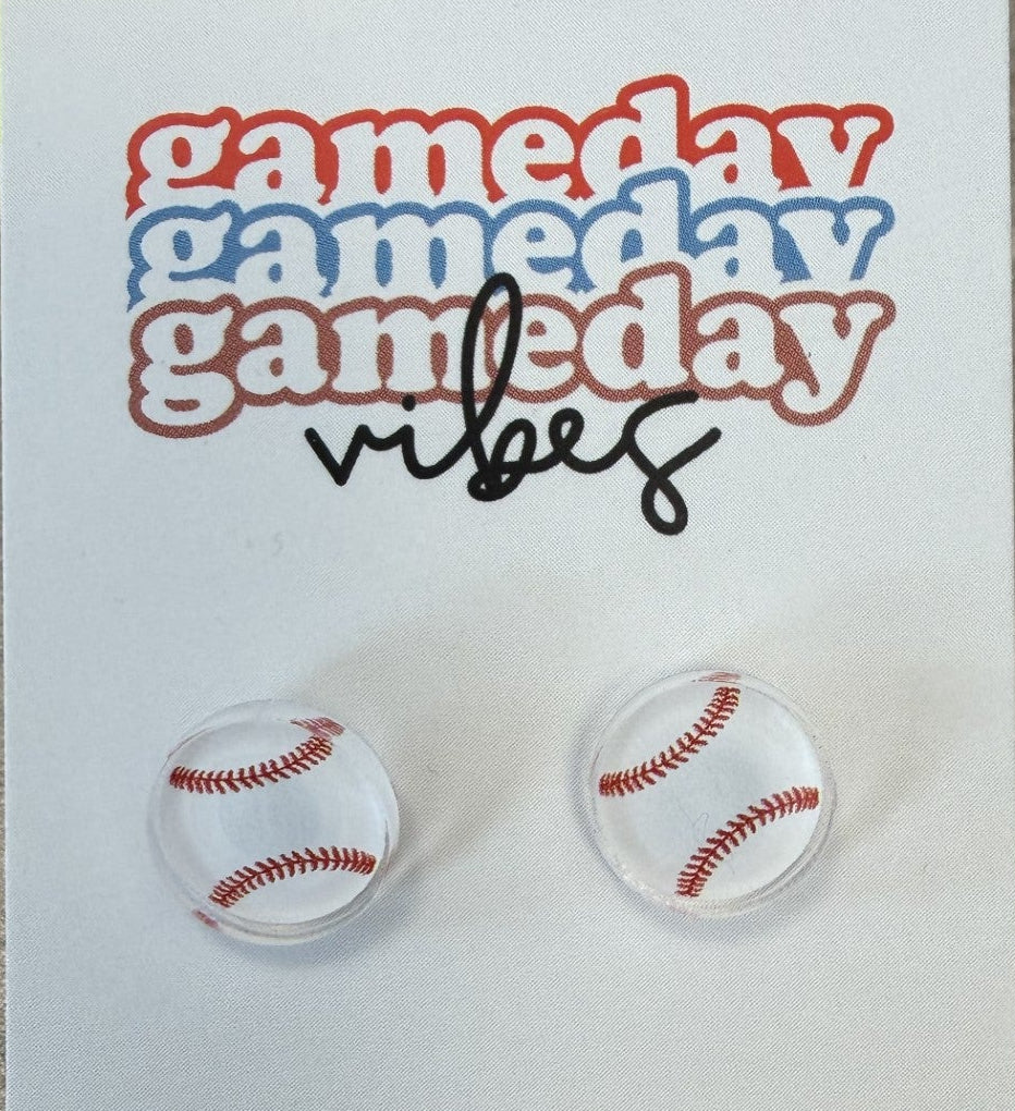 Gameday Vibes Stud Baseballs