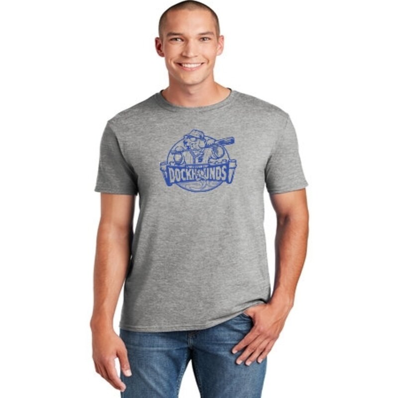 Men's Grey Distressed Tee – Lake Country DockHounds