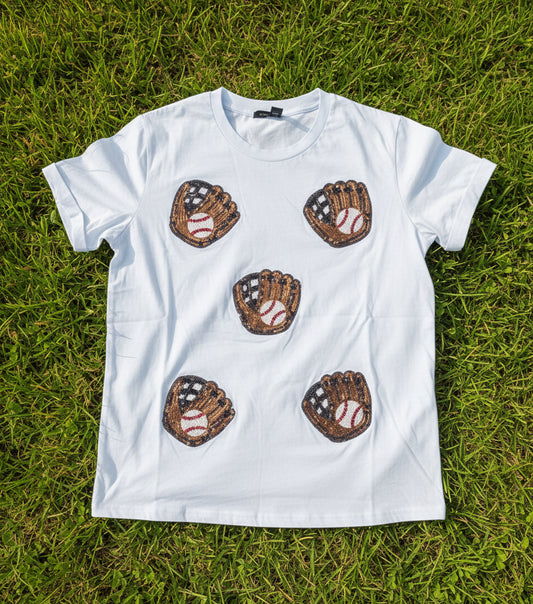 Blue Bling Glove Shirt